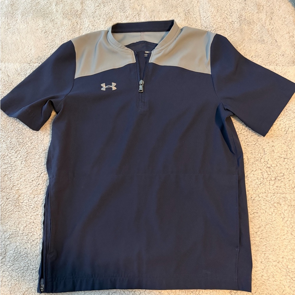 Boys Under Armour Navy and Gray Cage Jacket - size medium